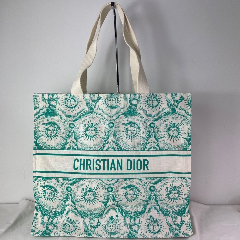 Christian Dior Linen Tote Bag - Picture 2 of 2
